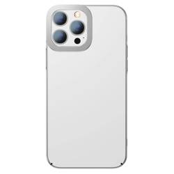 Baseus Glitter Hard PC Case Housse de galvanoplastie transparente pour iPhone 13 Pro Max argent (ARMC000512)