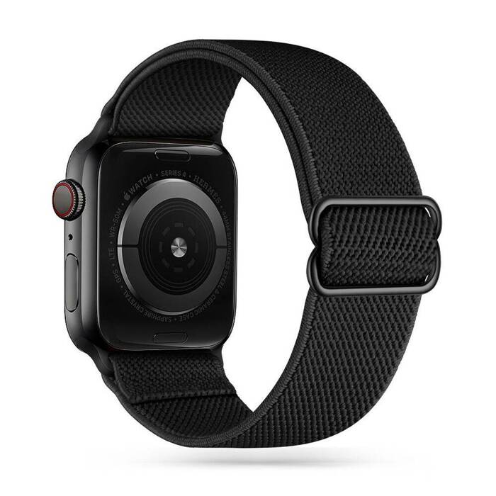 Bracelet TECH-PROTECT Apple Montre 4 / 5 / 6 / 7 / SE (42 / 44 / 45 MM) Noir moelleux