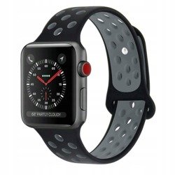 Bracelet TECH-PROTECT Softband Apple Montre 1/2/3/4 (42/44 Mm) Noir/Gris