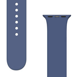 Bracelet en silicone APS Bracelet de Watch en silicone 8/7/6/5/4/3/2 / SE (45/44 / 42mm) Bracelet Bracelet Bleu