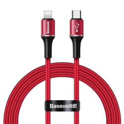 Câble Baseus USB-C à Lightning PD Halo, Power Delivery, 18W, 1m rouge