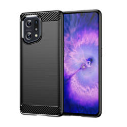 Carbone Case flexible coque couverture Oppo Find X5 noir