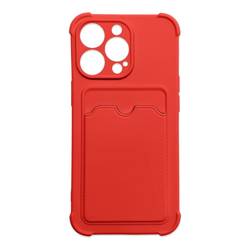 Carte Armor Case coque couverture pour Xiaomi Redmi Note 10 / Redmi Note 10S portefeuille de cartes silikonouveau blindé coque Air Bag rouge