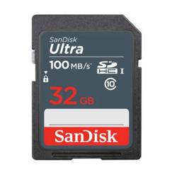 Carte mémoire SanDisk Ultra SDHC 32 GB 100 MB/s