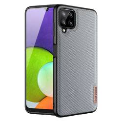 Coque Dux Ducis Fino recouverte de matière nylon pour Samsung Galaxy A22 4G grise