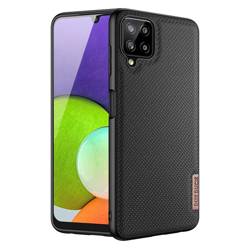 Coque Dux Ducis Fino recouverte de matière nylon pour Samsung Galaxy A22 4G noire