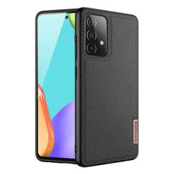 Coque Dux Ducis Fino recouverte de matière nylon pour Samsung Galaxy A72 4G noire