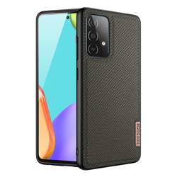 Coque Dux Ducis Fino recouverte de matière nylon pour Samsung Galaxy A72 4G verte