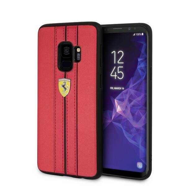 Coque FERRARI Étui rouge urbain pour Samsung Galaxy S9