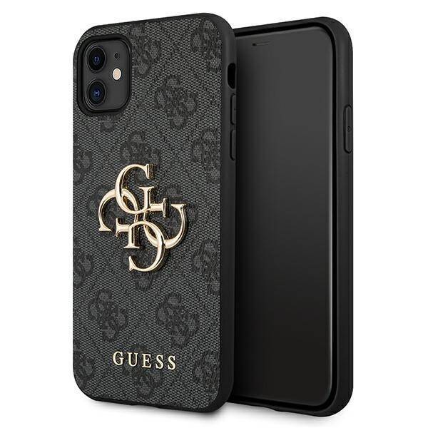 Coque GUESS Apple iPhone 11 4G Big Metal Logo Grey Hardcase