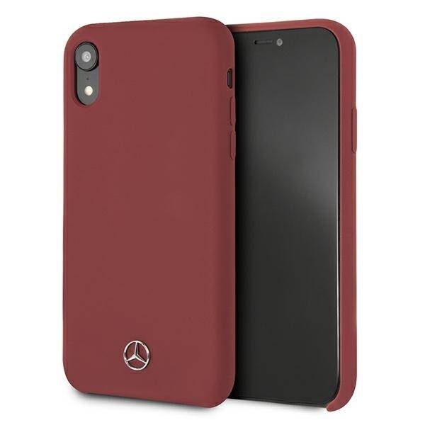 Coque MERCEDES Apple iPhone Xr Silicone Line Red Hardcase