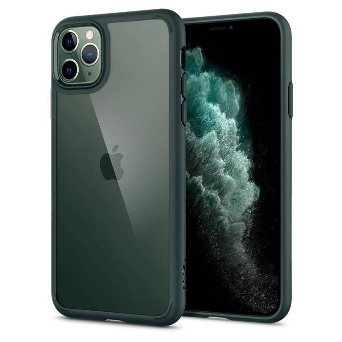 Coque SPIGEN Apple Étui pour Iphone 11 Pro Ultra Hybrid Vert Minuit