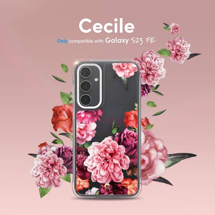 Coque Spigen Cyrill Cecile Galaxy S23 FE Rose Floral Case