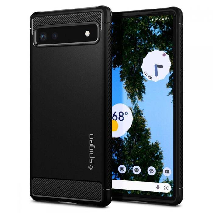 Coque Spigen Rugged Armor Google Pixel 6a MATTE Noir