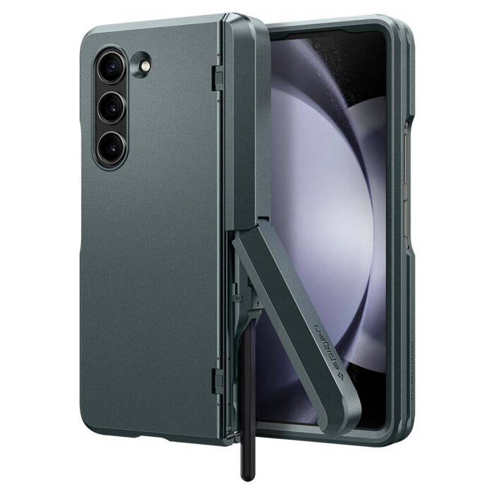 Coque Spigen Tough Armor Pro Stylo Galaxy Z Fold 5 Vert Abyss Case