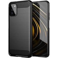 Coque TECH-PROTECT Étui noir pour Xiaomi Poco M3 Tpucarbon