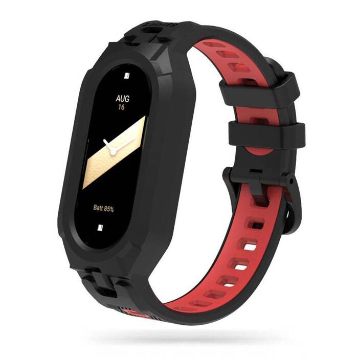 Coque Tech-protect Armour Xiaomi Smart Band 8 / 8 Nfc Noir/rouge Case