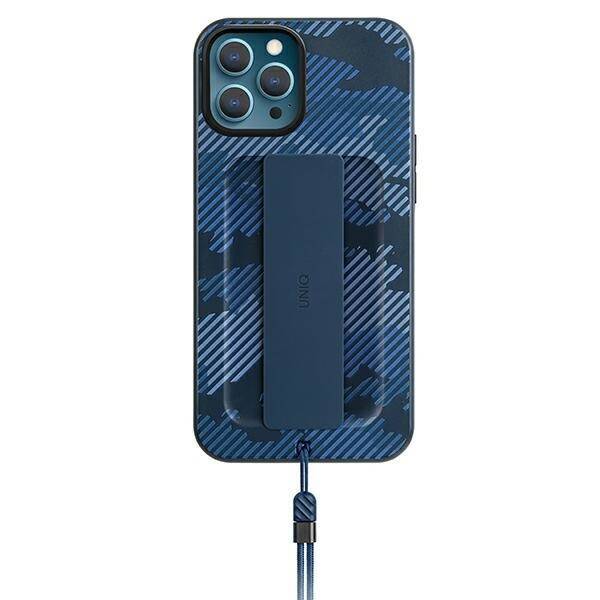 Coque Uniq Heldro iPhone 12/12 Pro 6.1&quot; camo bleu / camo marine Antimicrobien