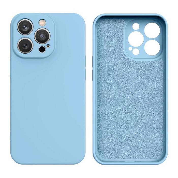 Coque en silicone pour Samsung Galaxy A34 5G housse en silicone bleu clair