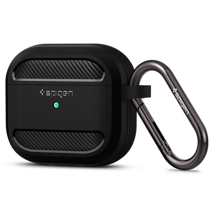 ÉTUI SPIGEN RUGGED ARMOR APPLE AIRPODS 3 2021 MATTE NOIR