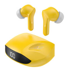 Écouteurs Dudao casque sans fil TWS Bluetooth 5.2 jaune (U16H-jaune)