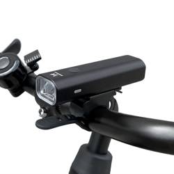 Lampe de vélo avant Wozinsky USB (jusqu'à 200lm) lumière blanche 4 modes de fonctionnement noir (WFBLB2)