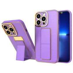 Nouveau Coque Kickstand Case pour iPhone 13 avec support violet