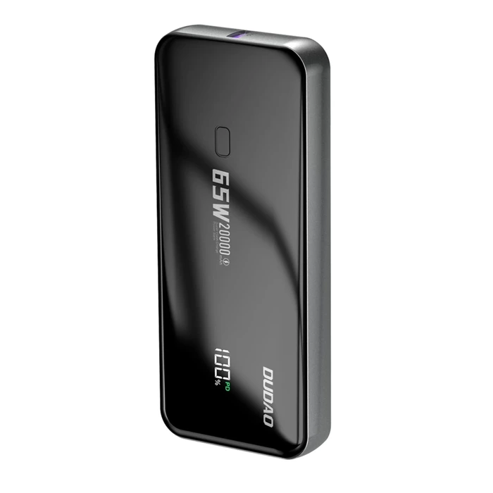 Powerbank Dudao K65 avec écran USB-A / USB-C 20000mAh 65W - Noir