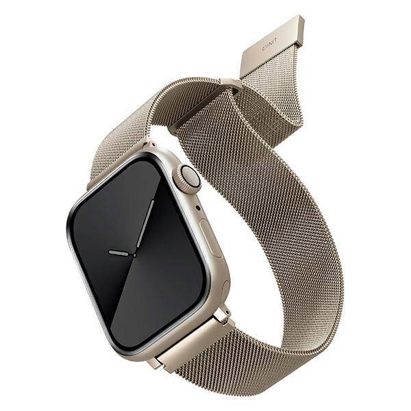 UNIQ bracelet Dante Apple Watch Série 4/5/6/7/SE 40/41mm. Starlight en acier inoxydable