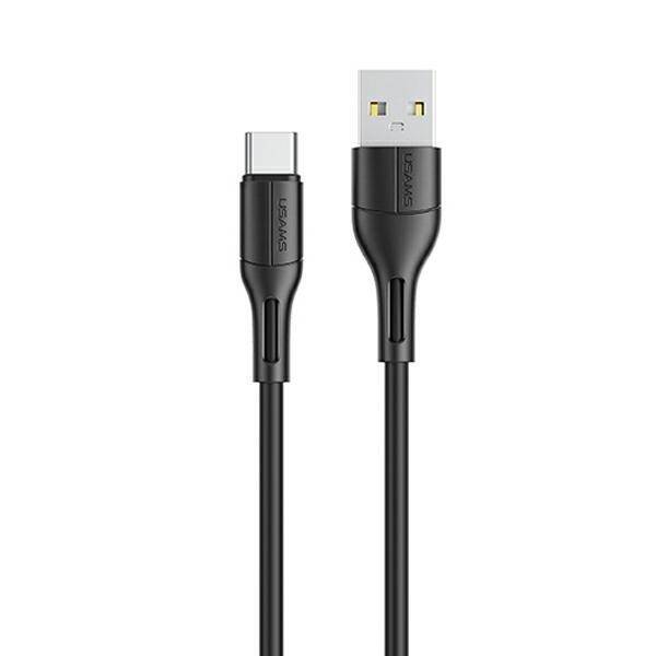 USAMS Câble U68 USB-C 2A Fast Charge 1m noir/noir SJ501USB01 (US-SJ501)