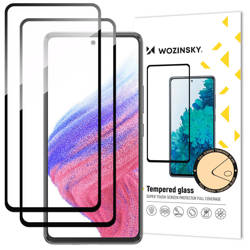 Wozinsky Full Glue Trempé Verre Samsung Galaxy A54 5G 9H Plein Écran Verre Trempé avec Cadre Noir