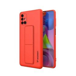 Wozinsky Kickstand Case silicone stand cover pour Samsung Galaxy M51 rouge