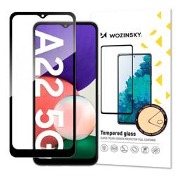 Wozinsky Super Tough Full Glue Trempé Verre Plein Écran Avec Frame Case Friendly Samsung Galaxy A22 5G Noir