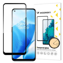 Wozinsky Trempé Verre Trempé Pleine Colle Super Tough Protecteur D&#39;écran Entièrement Couvert Avec Cadre Case Friendly pour OnePlus Nord N200 5G noir