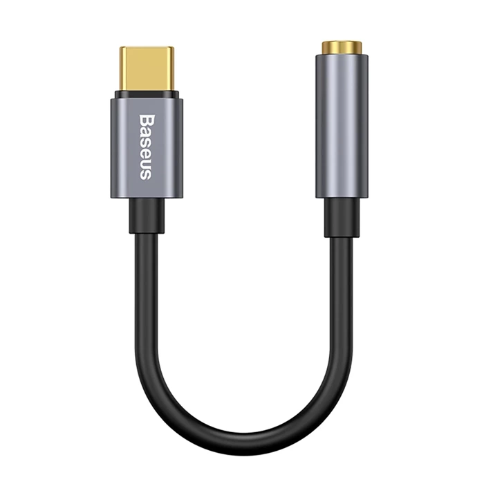 BASEUS USB-C Mini Jack 3.5mm Audio Adapter L54 Grau