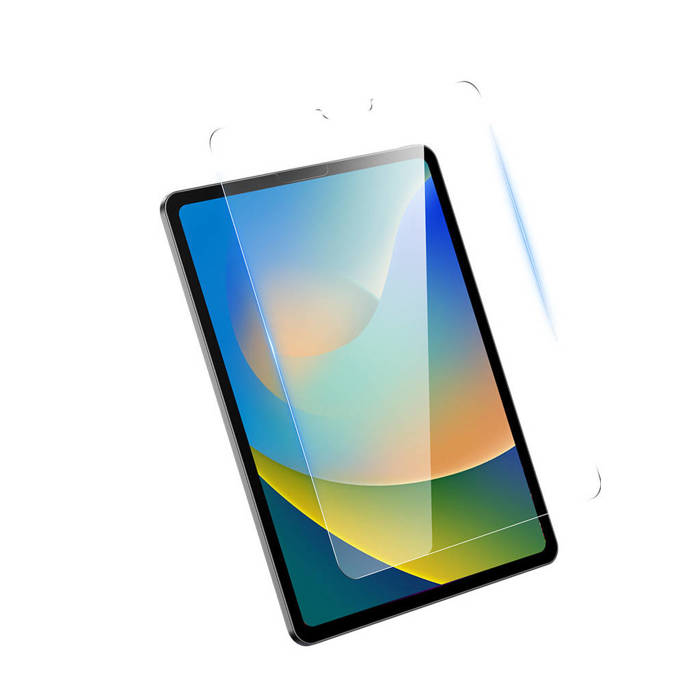 Baseus Crystal gehärtetes Glas für iPad 10,2'' (2019/2020/2021) / iPad Air 3 10,5'' + Montageset – transparent