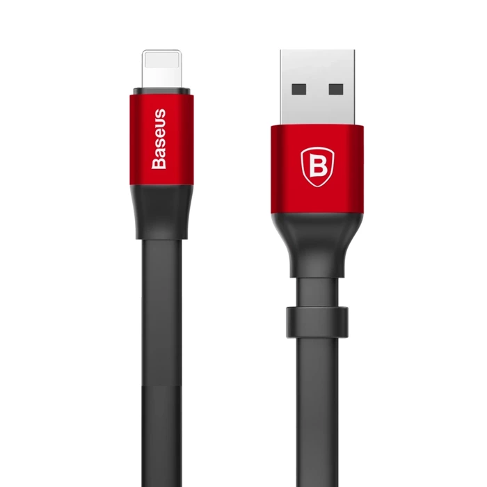 Baseus Nimble USB-A / Lightning 2A-Kabel 0,23 m - Rot und Schwarz