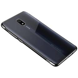 Clear Color Silikon Gel Electroplating frame Handyhülle Schutzhülle für Xiaomi Redmi 8A schwarz