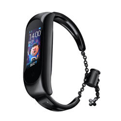 Ersatzarmband aus Metall für Xiaomi Mi Band 6/5/4/3 Schwarz