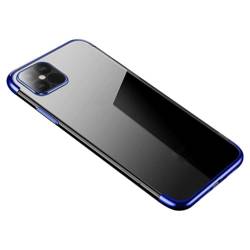 Hülle Klare Farbe case Gel-Abdeckung hülle mit metallischem Rand Samsung Galaxy A33 5G blau Case