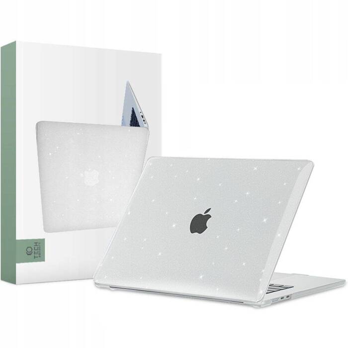 Hülle Tech-Protect Smartshell Macbook Air 15 2023 Glitter Clear Case