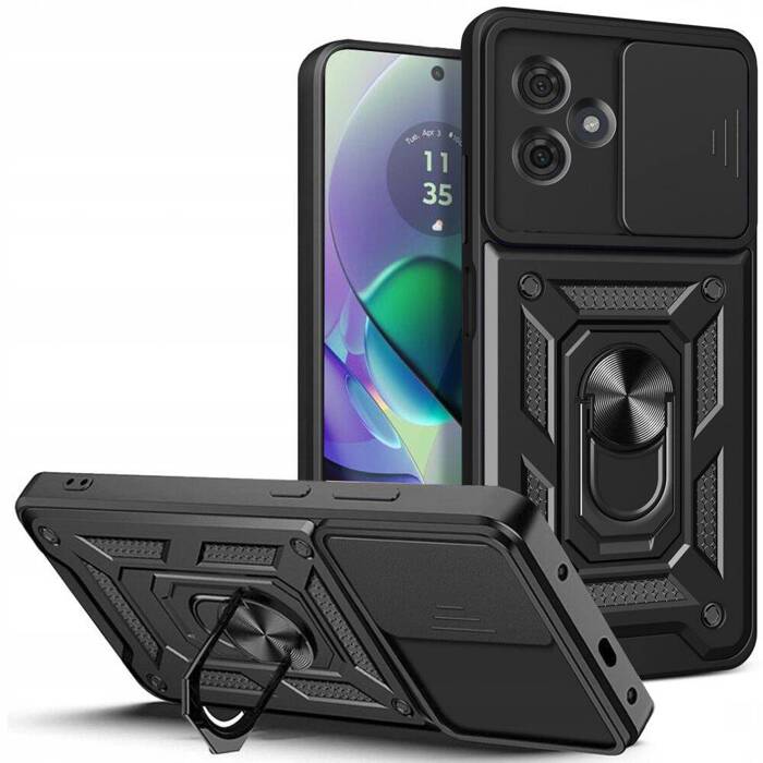 Hülle Tech-protect Camshield Pro Motorola Moto G54 5G Schwarz Case