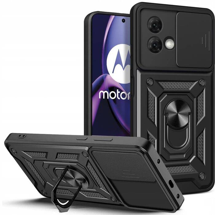 Hülle Tech-protect Camshield Pro Motorola Moto G84 5G Schwarz Case