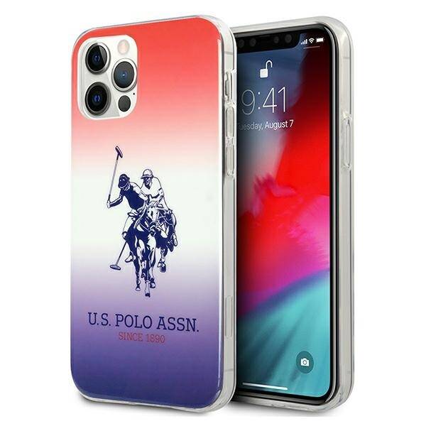 Hülle US POLO Apple iPhone 12 12 Pro Farbverlauf Kollektion USHCP12MPCDGBR Mehrfarbiges Gehäuse