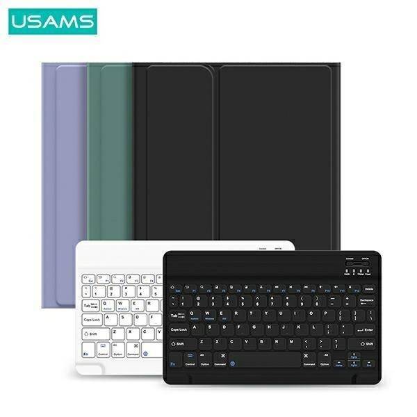 Hülle USAMS Winro Case mit Tastatur iPad Pro 11" grünes Cover-weiße Tastatur IP011YRXX02 (US-BH645)