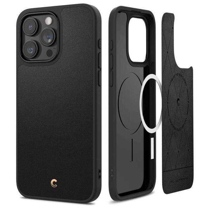 Hülle iPhone 15 Pro Max Spigen Cyrill Kajuk Mag MagSafe Schwarz Case