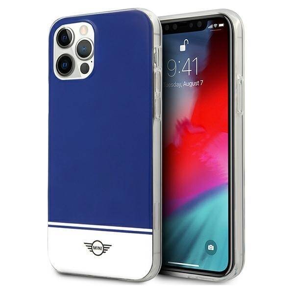 Mini MIHCP12MPCUBINA iPhone 12/12 Pro 6.1" marineblau/navy hart case Stripe Collection