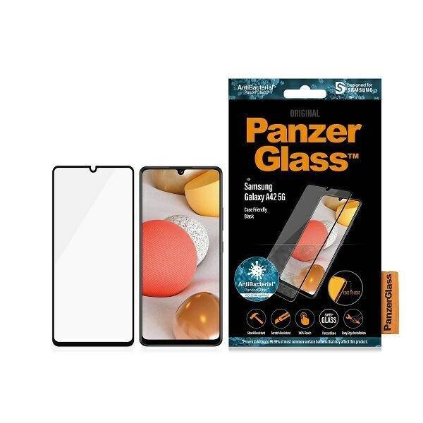 PanzerGlass E2E Super+ Sam A42 5G A426 Case Friendly AntiBacterial schwarz/schwarz