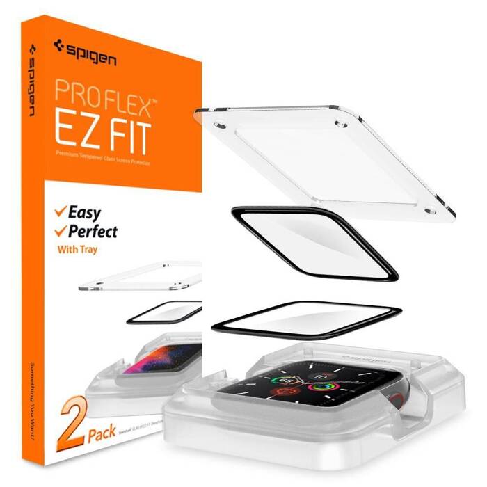 SPIGEN Proflex "ez Fit" Hybridglas Apple Watch 4 5 6 SE 44mm