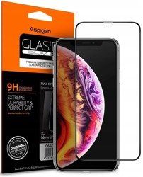 SPIGEN Ultra Hybrid Apple iPhone Xs Clear + SPIGEN Full Cover Glas Hülle